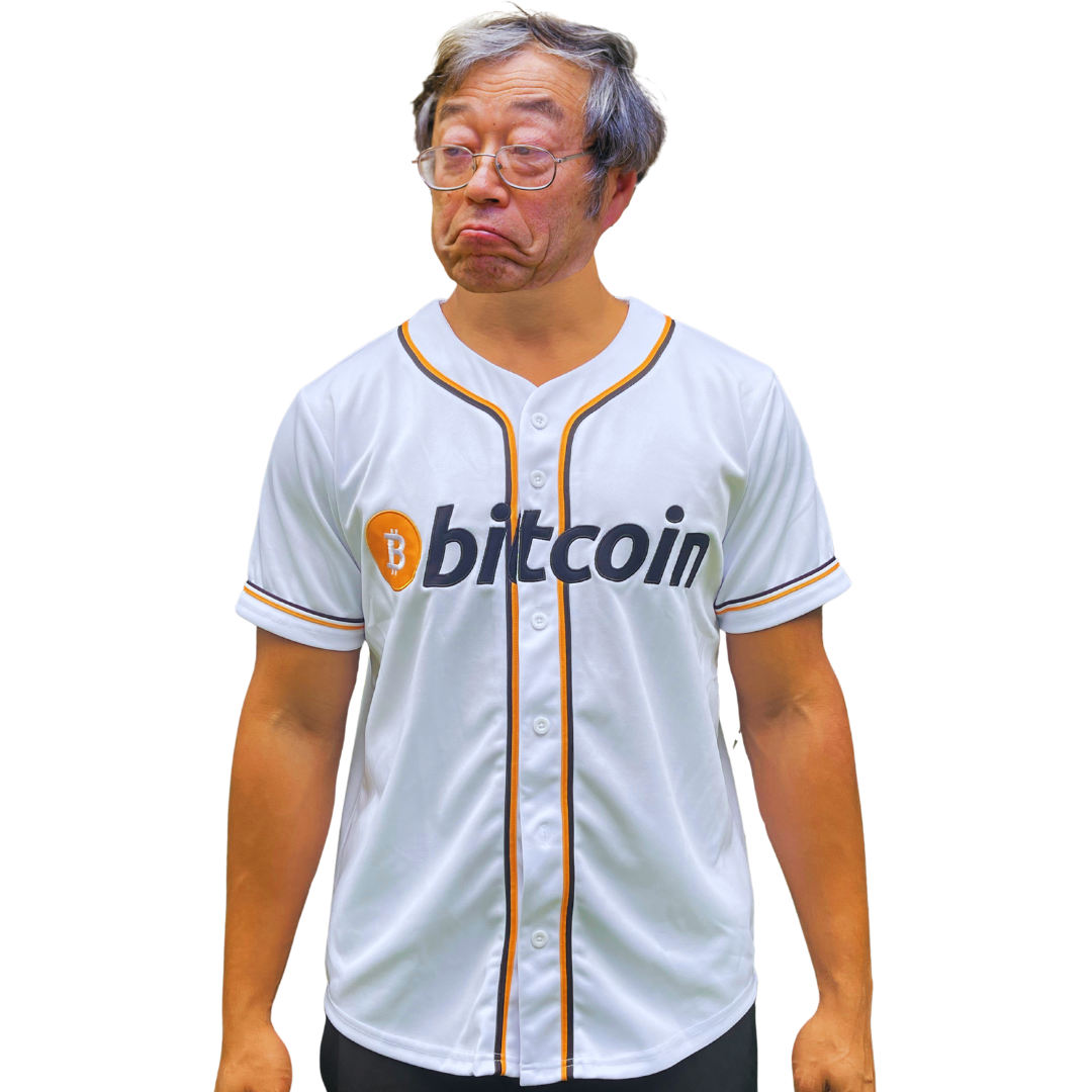 Team Bitcoin Baseball Jersey Satoshi Nakamoto Hodlers Official