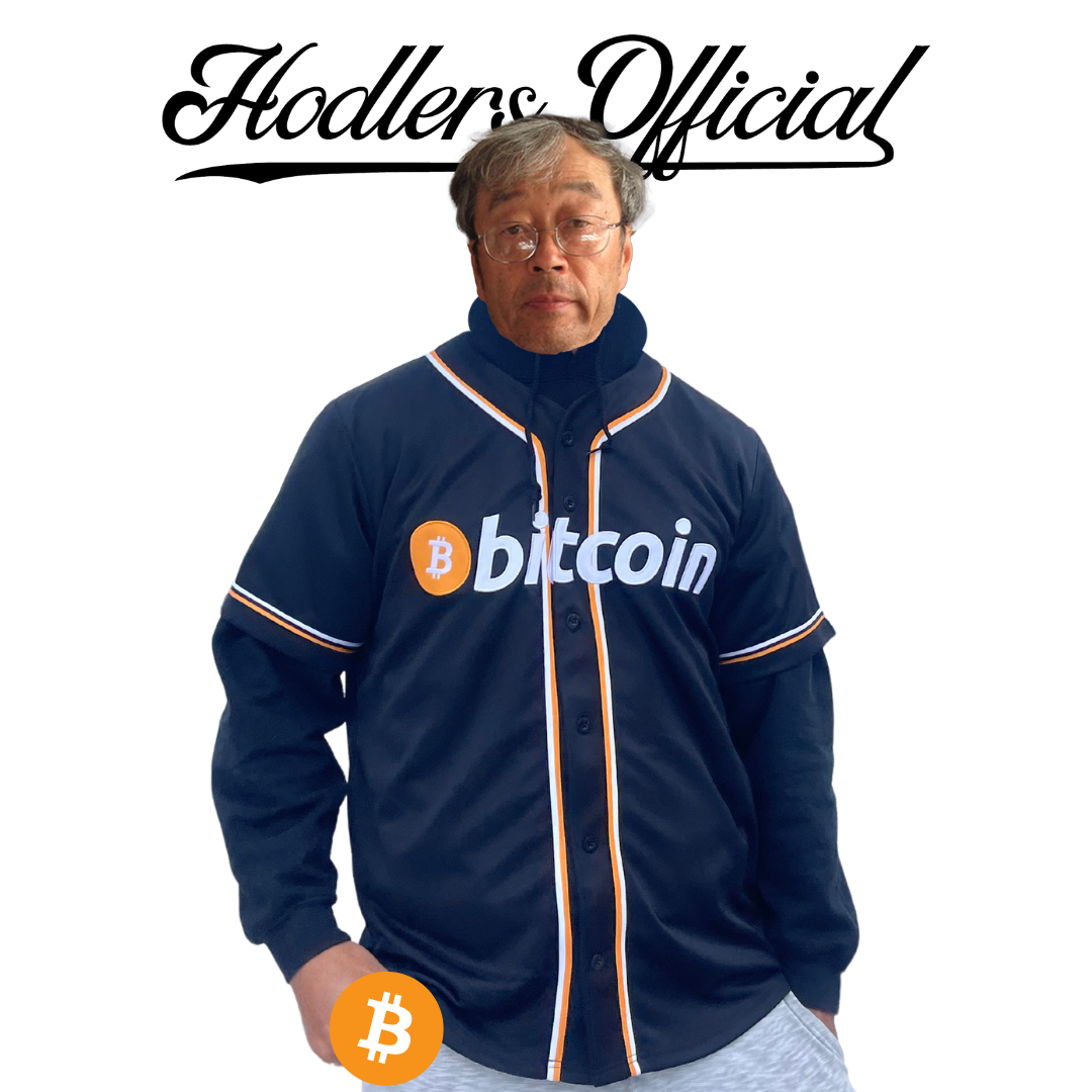 Team Bitcoin Baseball Jersey Satoshi Nakamoto 09 Hodlers Official 