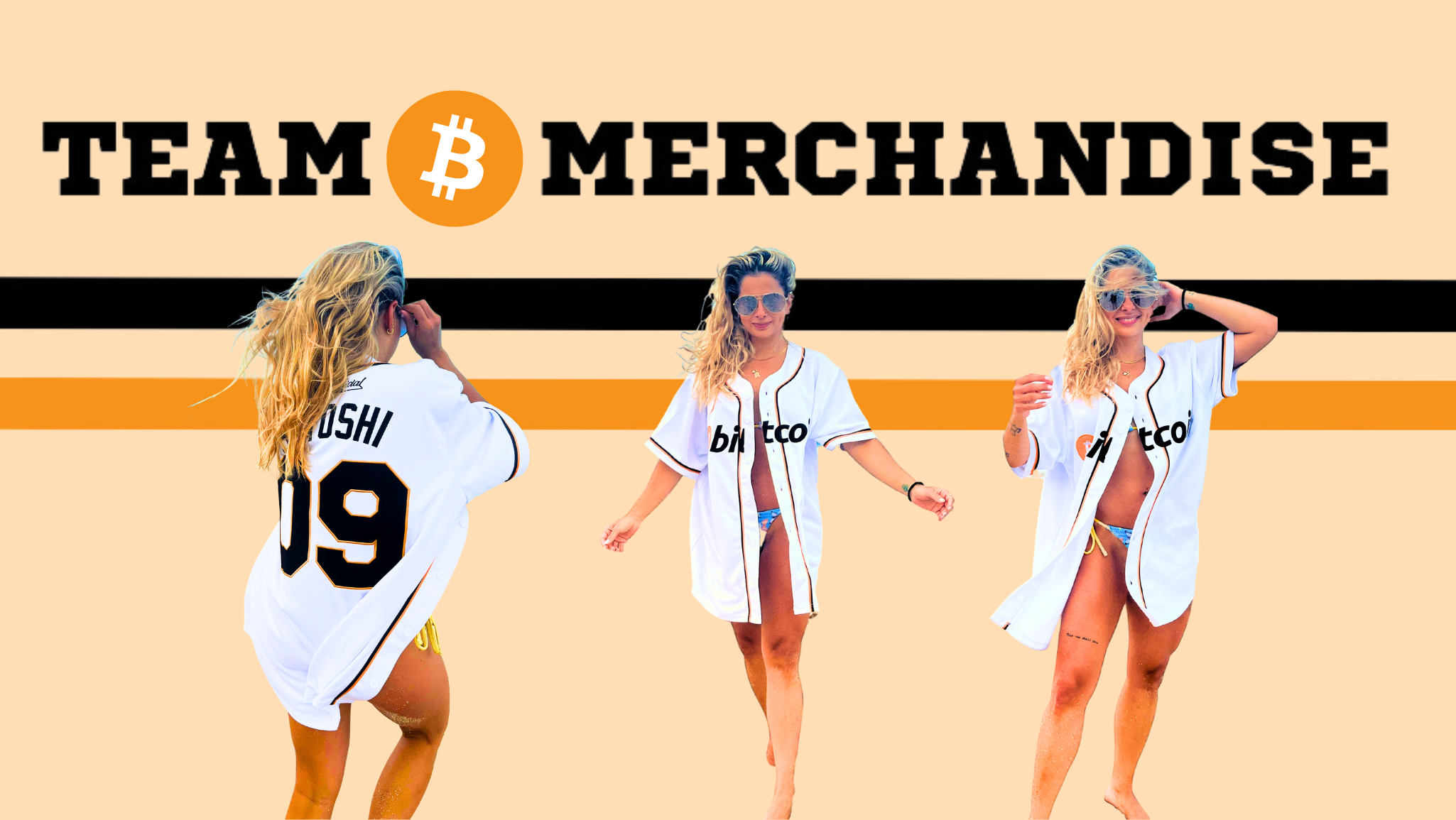 Hodlers Official Team Bitcoin Womens Jersey White Genesis Collection Satoshi Nakamoto